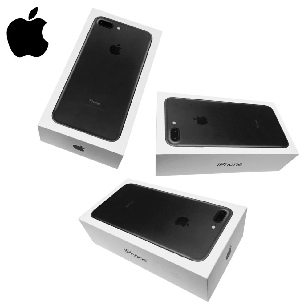 Apple iPhone 7 Plus Black 32GB w/Ear Buds & Inserts ORM Empty Box